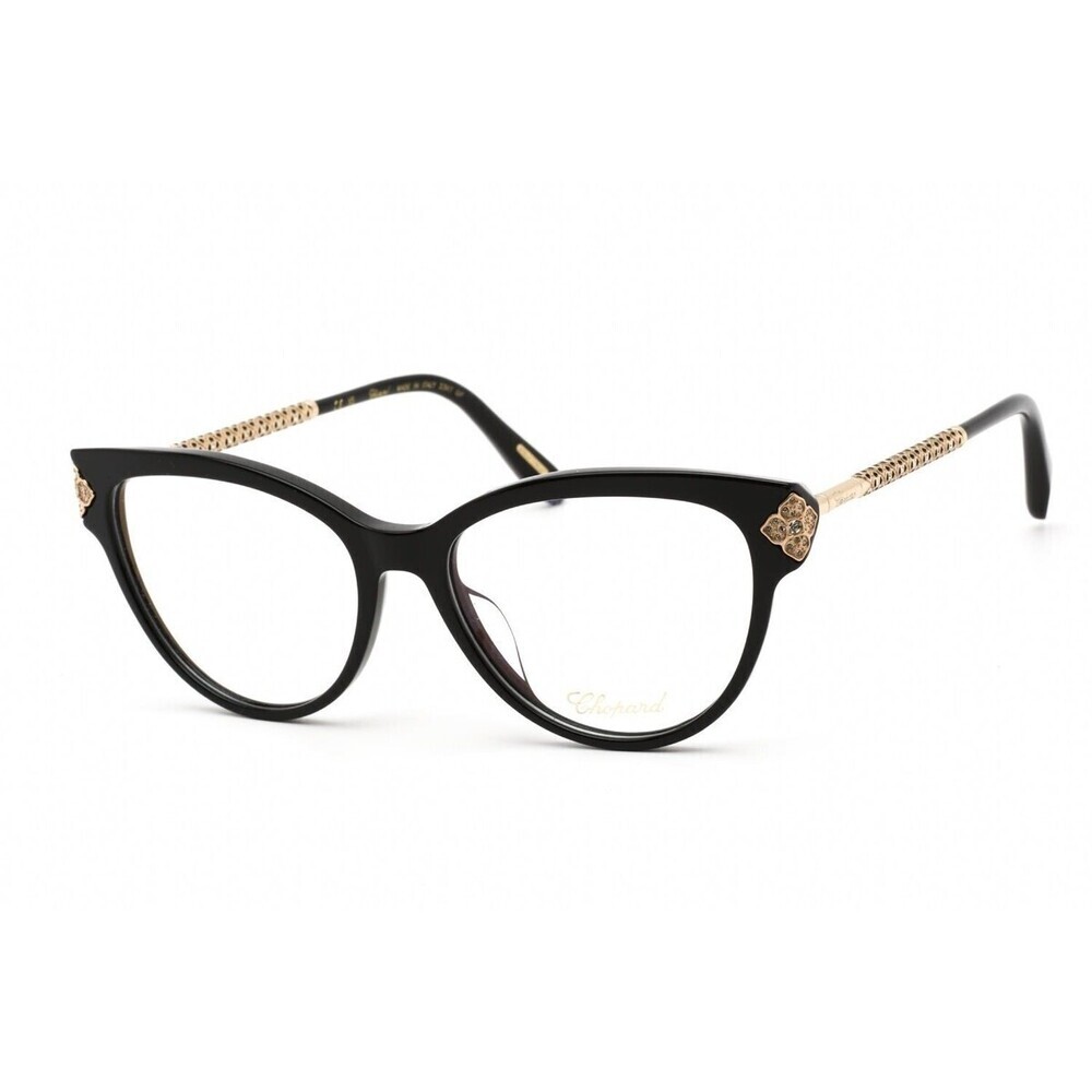 NWT Chopard VCH253 Black Gold Butterfly 53mm Eyeglasses